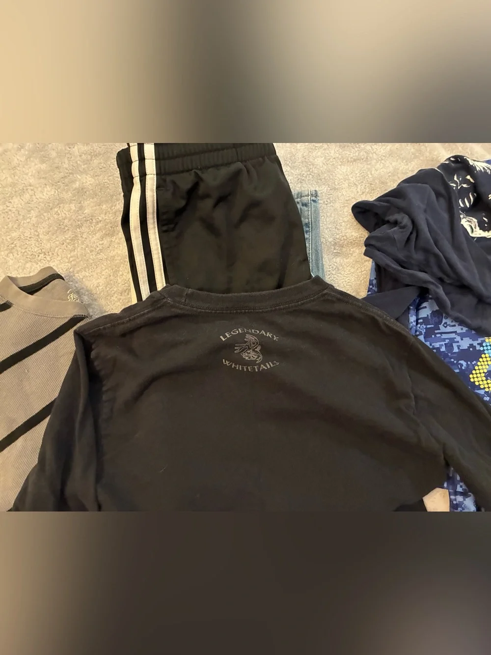 Kids Boys Bundle 7 Piece - 3 Pants 4 Long Sleeve Shirts Size 10/12